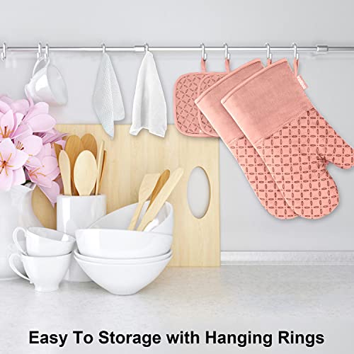Oven Mitts and Pot Holders 6pcs Set