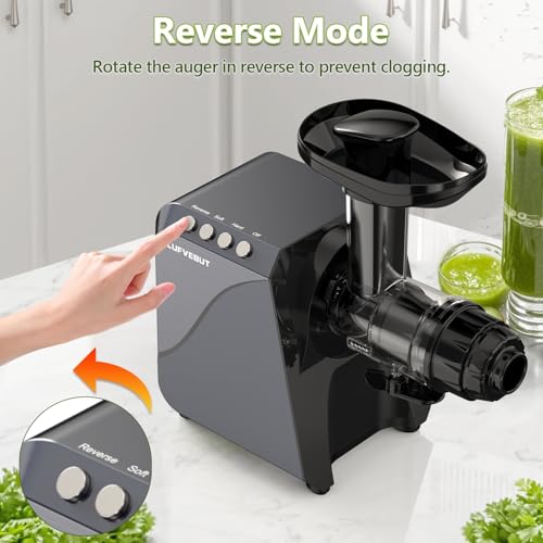 2-In-1 Masticating Fruit Vegetable Juicer Machine & Electric Coffee Grinder