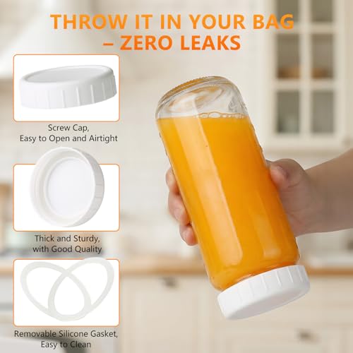 Glass Juice Bottles (10 Count)