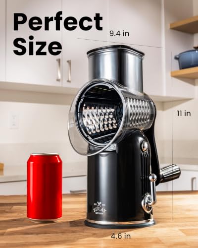Rotary Cheese Grater 5 Blade Cheese Shredder