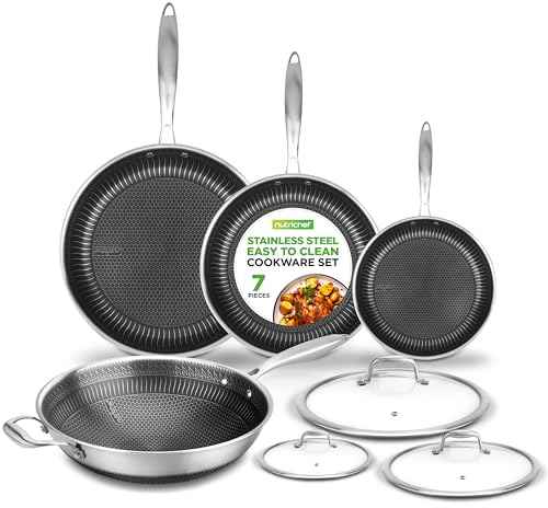 7 Piece Cookware Set Stainless Steel
