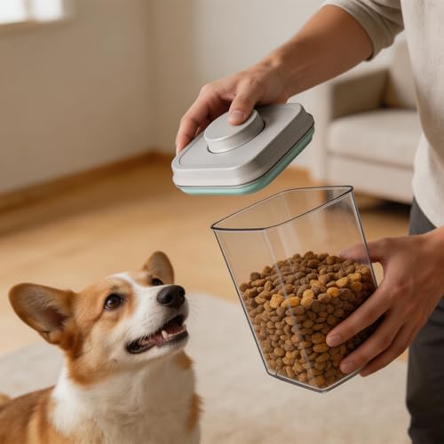 Airtight Small Cat Dog Pet Food Storage Containers BPA Free