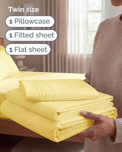 Twin Size 3 Piece Sheet Set (3 Count)