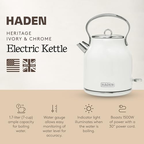 Heritage Stainless Steel Electric Kettle