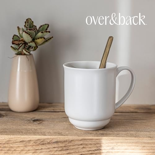over&back Rim Stoneware Coffee Mugs (4 Count)