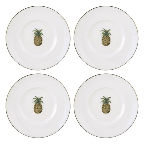 897296 British Colonial Bamboo Dessert Plates (4 Count)