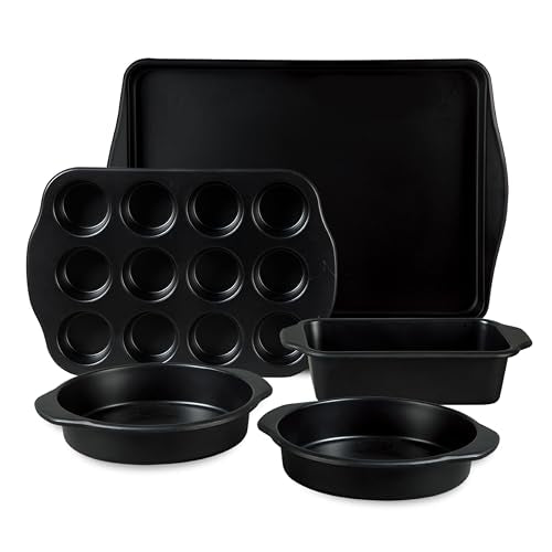 Teston 5 Piece Carbon Steel Baking Pans Bakeware Set w