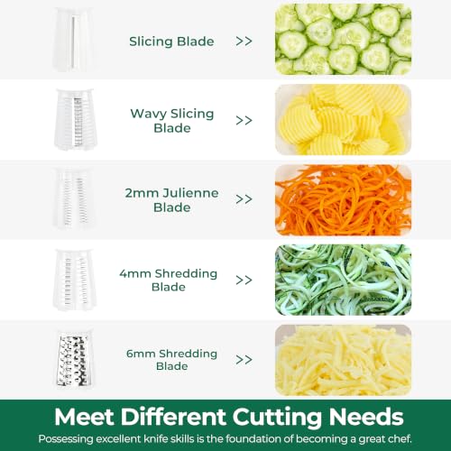 Rotary Cheese Grater 5 Blades
