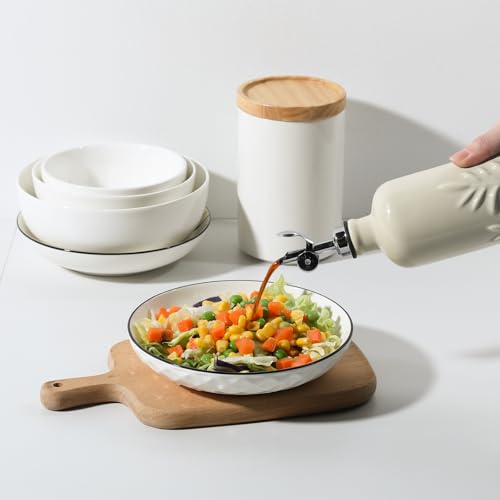 Sweejar 18 Oz Oil Dispenser for Kitchen with Gravity Spout