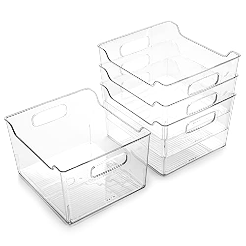 Plastic Storage Bins (4 Count)