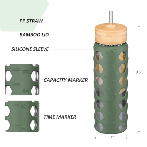 Glass Water Bottle