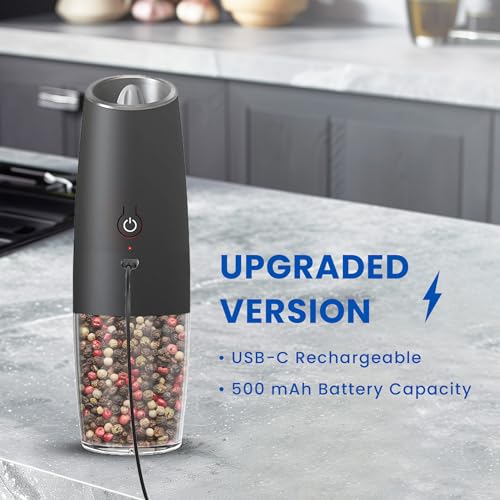 Rechargeable Electric Salt And Pepper Grinder Set