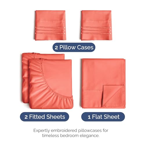 Split King Size 5 Piece Sheet Set