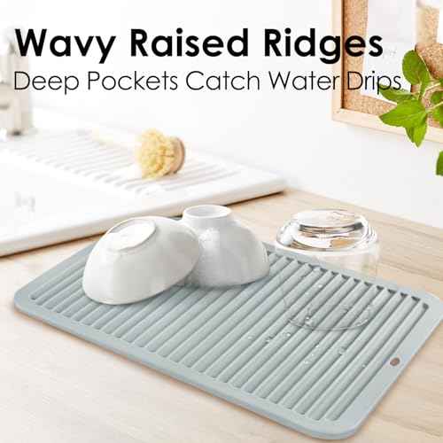 Large Silicone Trivet 16'' X 12'' Silicone Hot Pads for Kitchen Nonslip and Heat Resistant Hot Pads Trivets for Kitchen Protect Table Quartz Countertops