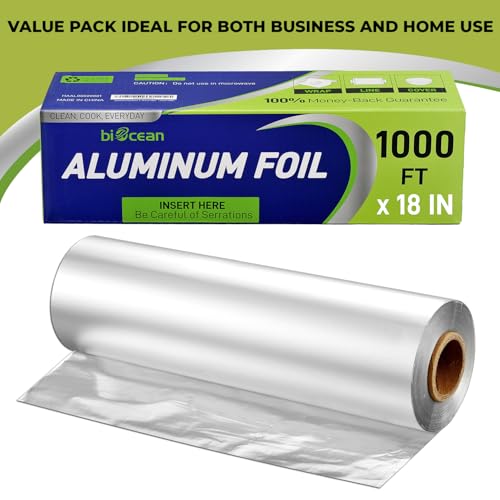 Aluminium Foil 18''x1000 Sq.Ft for Food (1000 Sq Ft)