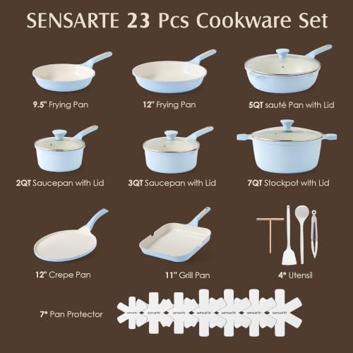 23 PCS Nonstick Ceramic Cookware Set