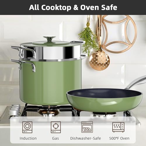 Lux 13pc Forged Lightweight Nonstick Ceramic Cookware Set