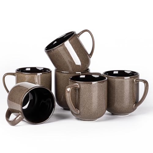 Ceramic Coffee Mugs Set of 6 (6 Count)