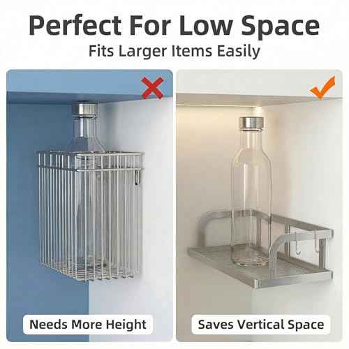 2 Pack Wide Hollowout Shower Caddy & Spice Rack (2 Count)