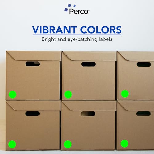 Neon Green Perforated Round Circle Dot Sticker 2 (80 Count)