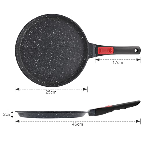 Non Stick Crepe Pan with Detachable Handle