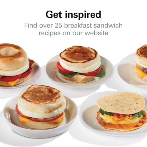 Breakfast Sandwich Maker with Egg Cooker Ring