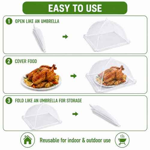 Food Cover 4 Pack Mesh Food Tent