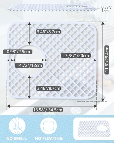2 Pack Silicone Sink Protectors for Kitchen Sink