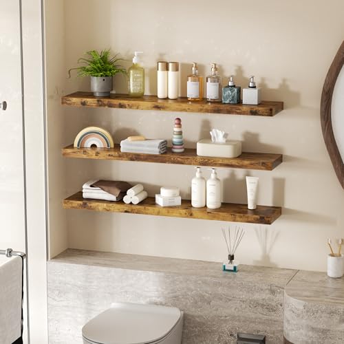 Bathroom Floating Shelves for Wall (3 Count)