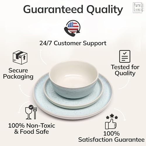 12 Piece Stoneware Dinnerware Set for 4 (12 Count)