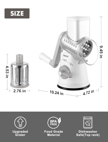 Rotary Cheese Grater Hand Crank