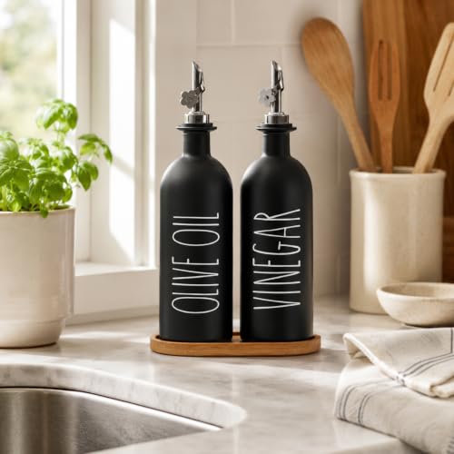 16oz Olive Oil Dispenser Bottles for Kitchen (2 Count)