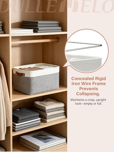 Fabric Baskets for Storage (4 Count)