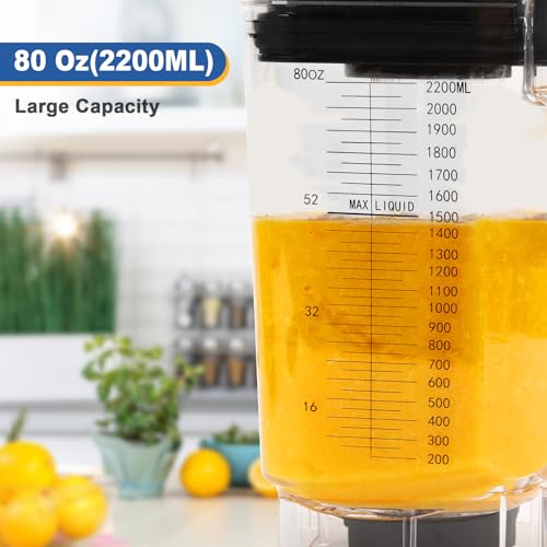 Smart Commercial Blender Digital Touch Screen with Removable Cover