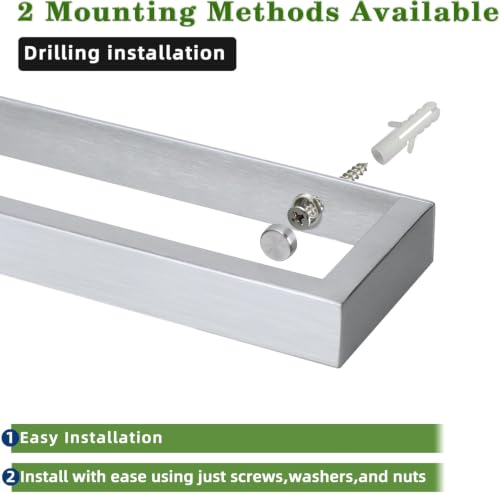 8'' Hand Towel Holder Towel Bar Wall Mount (2 Count)