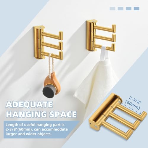Brushed Gold Towel Hook (2 Count)