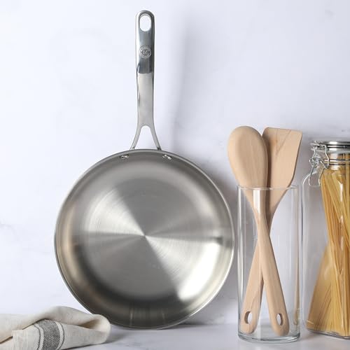 Castelle 10" Stainless Steel Frying Pan Non Toxic Fry Pan Skillet