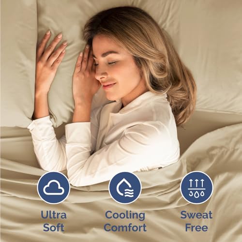 Short Queen Size 4 Piece Bed Sheet Set