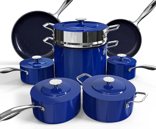 Lux 13pc Forged Lightweight Nonstick Ceramic Cookware Set