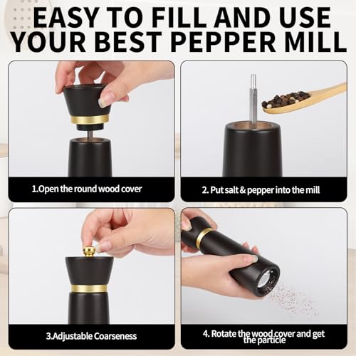Wooden Pepper Grinder (14.9 Fl Oz)