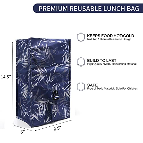 Insulated Lunch Bag Rolltop Lunch Box