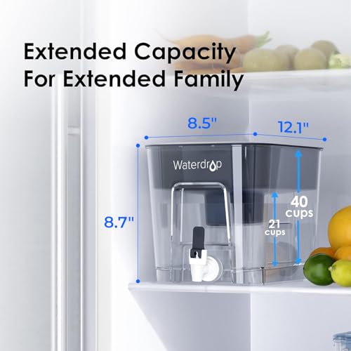 WFD 22L Water Filter Dispenser with 4 Filters (4 Count)
