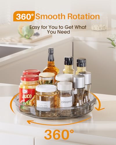 2 Pack 10.6in Lazy Susan Organizer Turntable for Cabinet (2 Count)