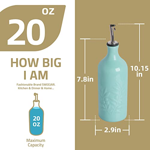Sweejar Ceramic Olive Oil Dispenser Bottle