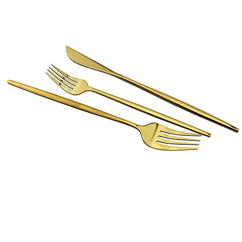 Shiny Gold Silverware Set (4 Count)