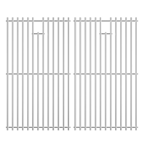 7637 Stainless Steel Cooking Grates for Weber Spirit I & II 200 Series Spirit E210 Spirit E220 Spirit S210