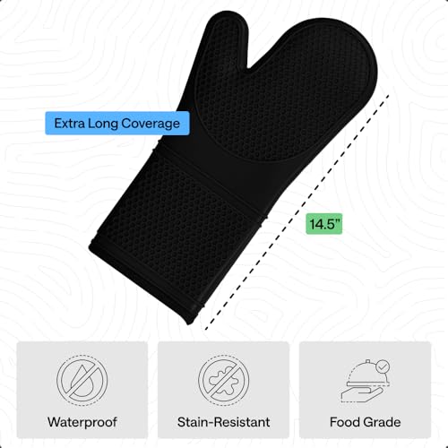 Silicone Oven Mitts (2 Count)