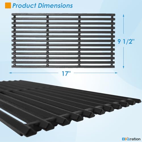 17" Grill Grates and Emitter for Charbroil TRU Infrared 4 (6 Count)