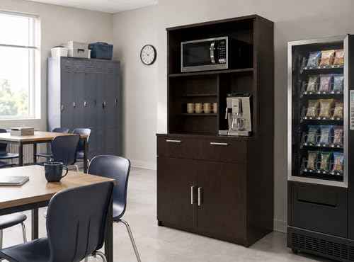 Single Door Microwave Hutch Cabinet for Office Breakroom