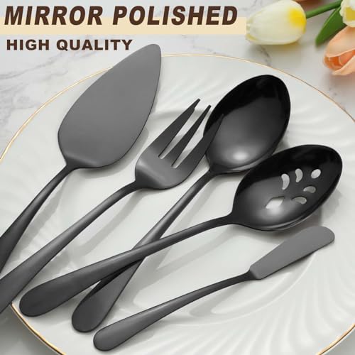 Black 20 Piece Serving Set (20 Count)